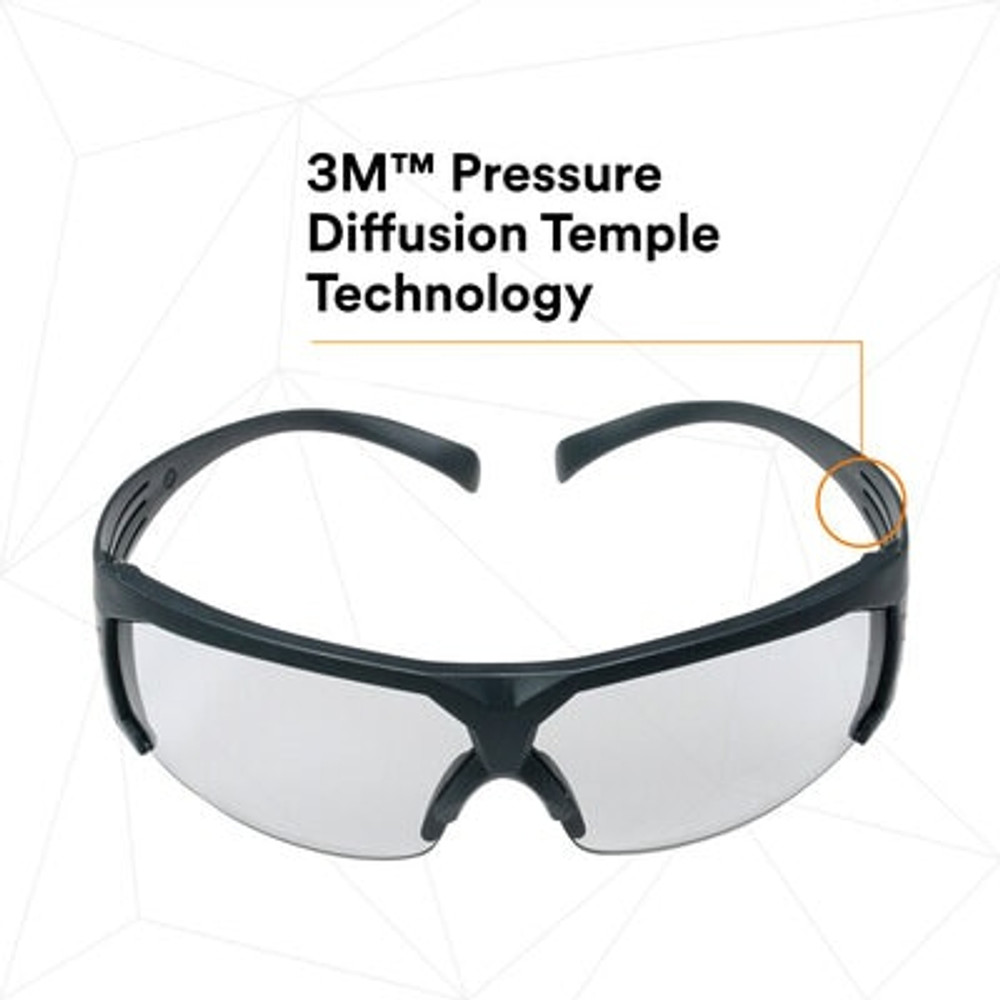 3M SecureFit SF607SGAF, Grey Indoor/Outdoor Scotchgard Anti-fog lens,
20 ea/case