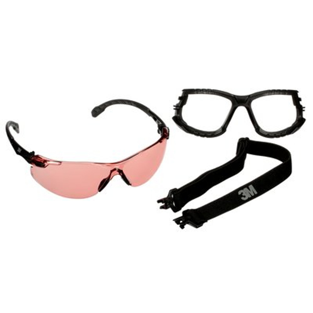 3M Solus 1000 Series S1521SGAF-KT Blk Temples I/O VM AF-AS lens Foam/Strap - Ver 2 - Frontside