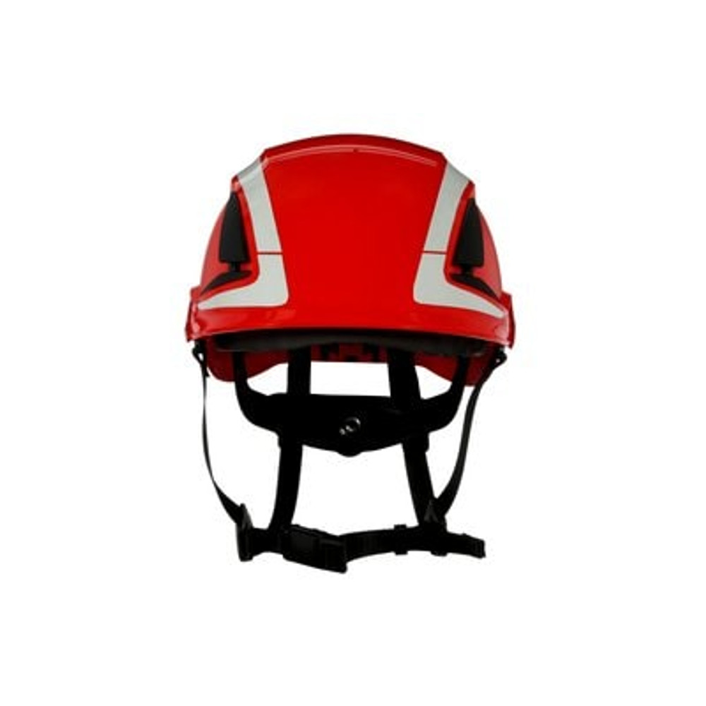 3M SecureFit Safety Helmet X5005X-ANSI, Red, Reflective, ANSI - Frontside