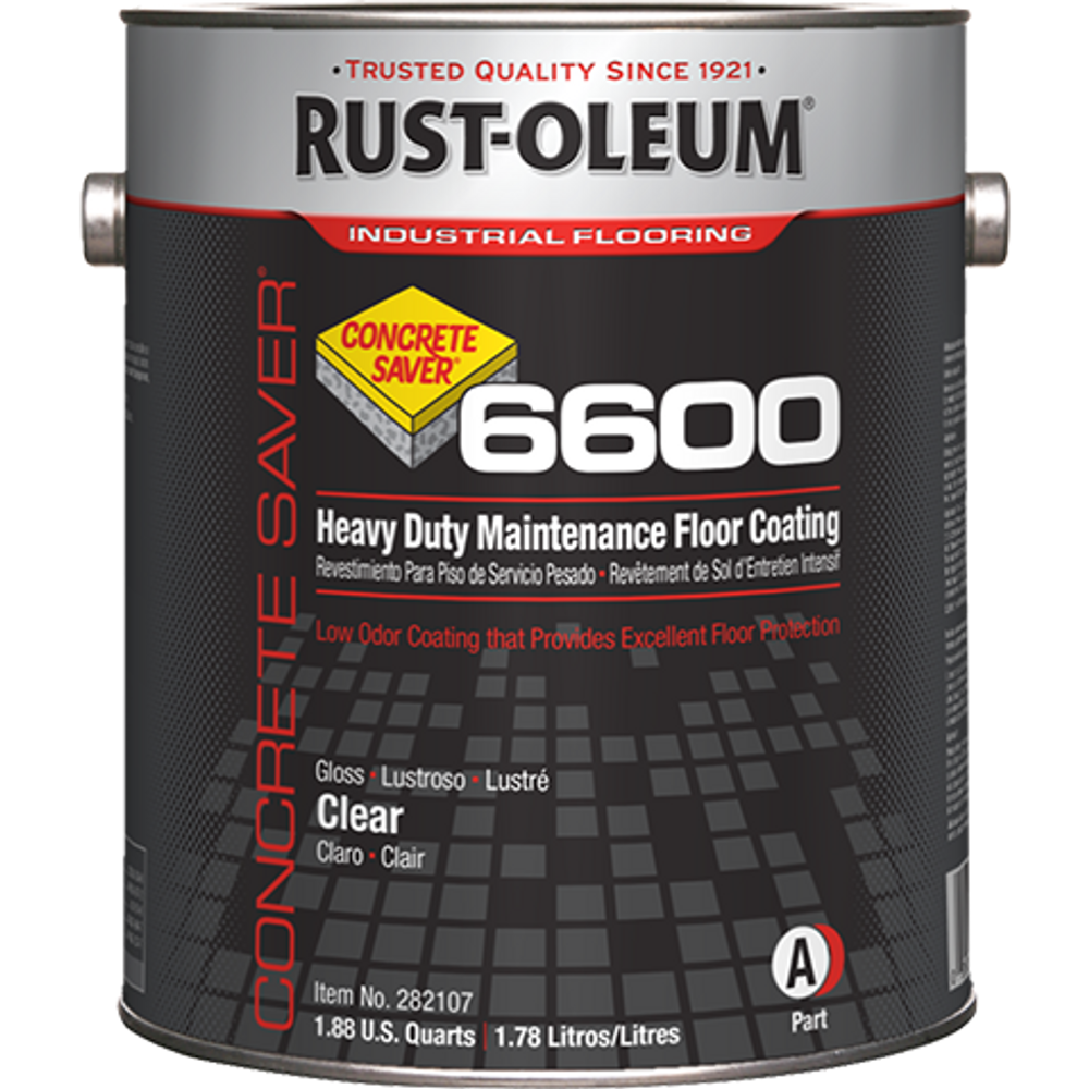 Concrete Saver 6600 System Heavy Duty Maintenance Floor Coating 282111 Rust-Oleum | Silver Gray