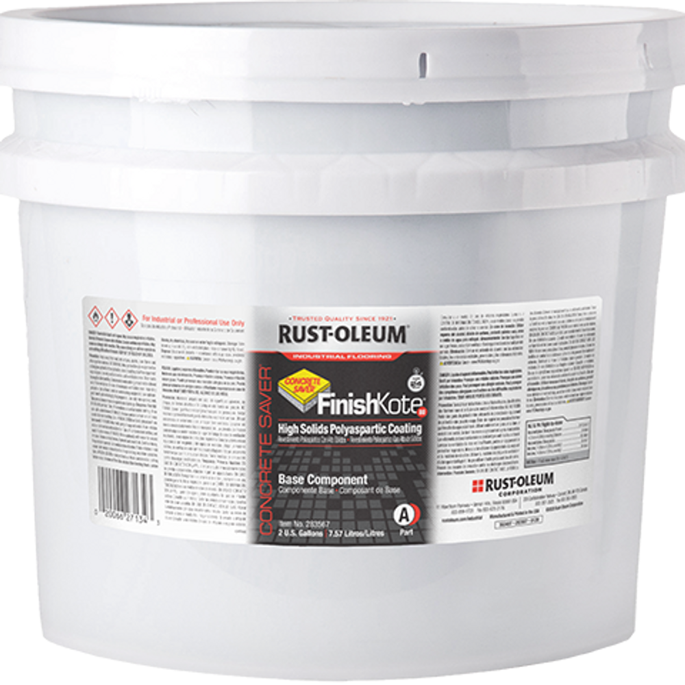 Concrete Saver Finish Kote 80 High Solids Polyaspartic Floor Coating 283567 Rust-Oleum