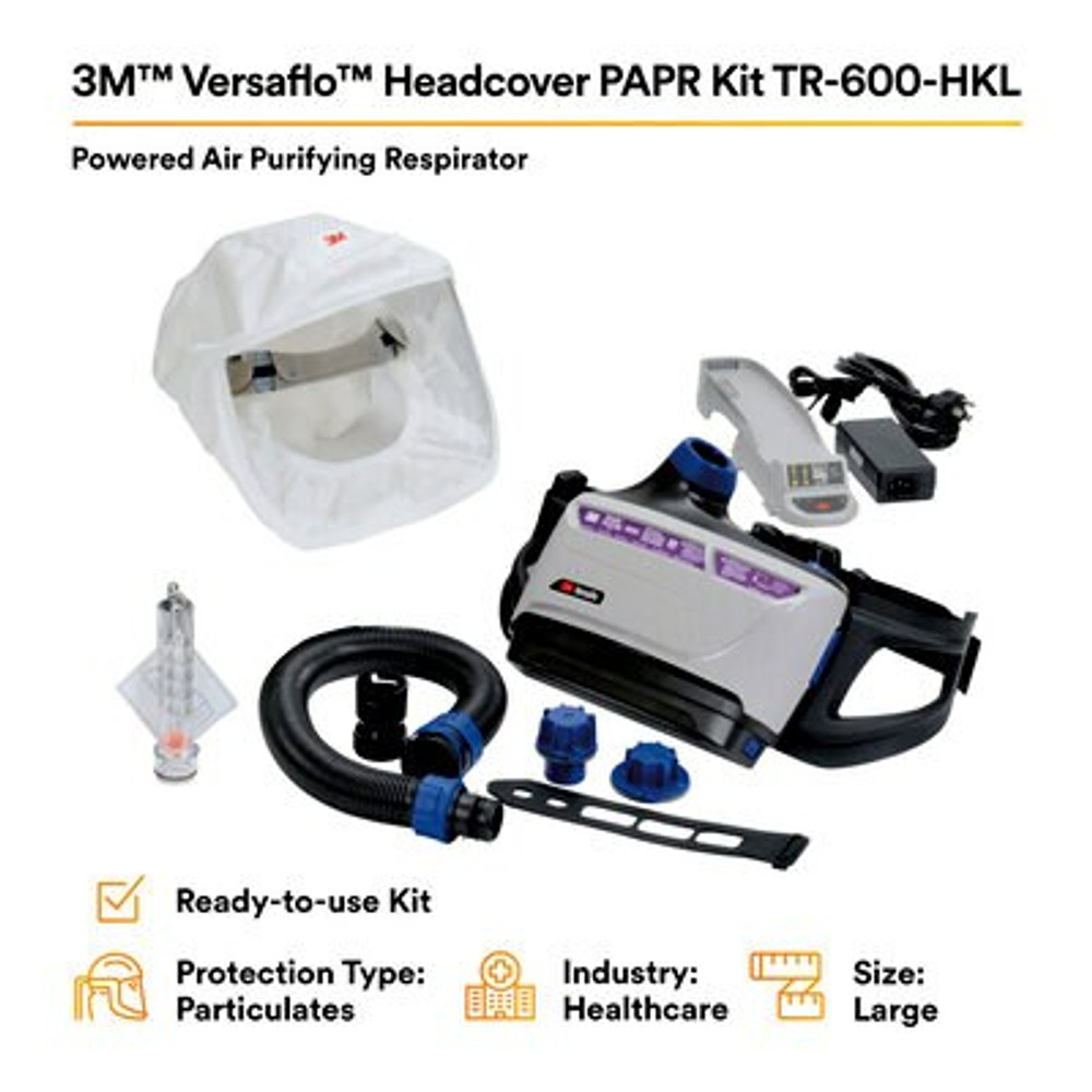 3M Versaflo Healthcare PAPR Kit TR-600-HKS, 1 ea/Case