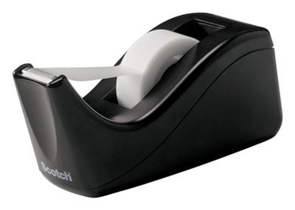 Scotch Desktop Tape Dispenser C60-BK, Black Two-Tone 97705