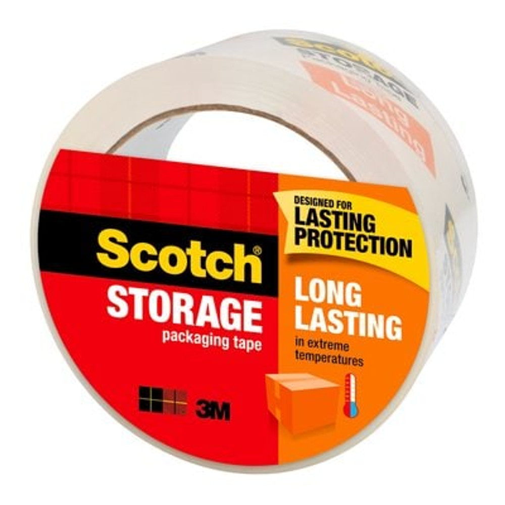 Scotch Long Lasting Storage Packaging Tape, 3650, 1.88 in x 54.6 yd (48mm x 50 mm), 12/case 64596