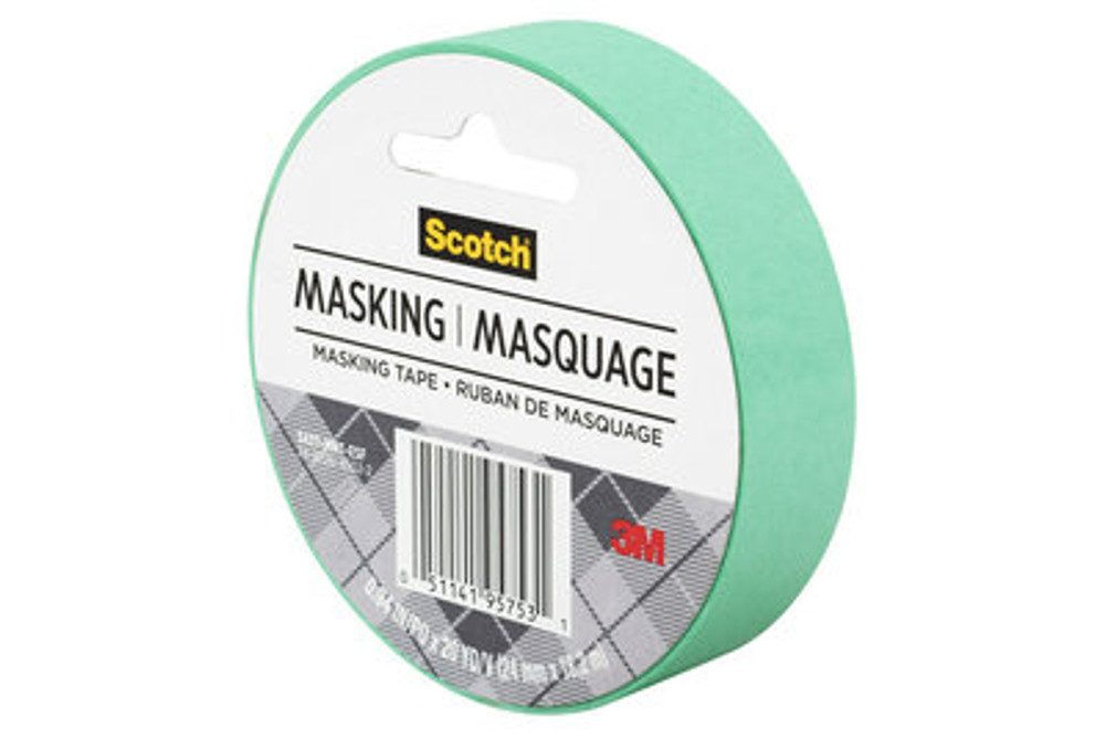 Scotch® Masking Tape, Mint Green, 3437-esf