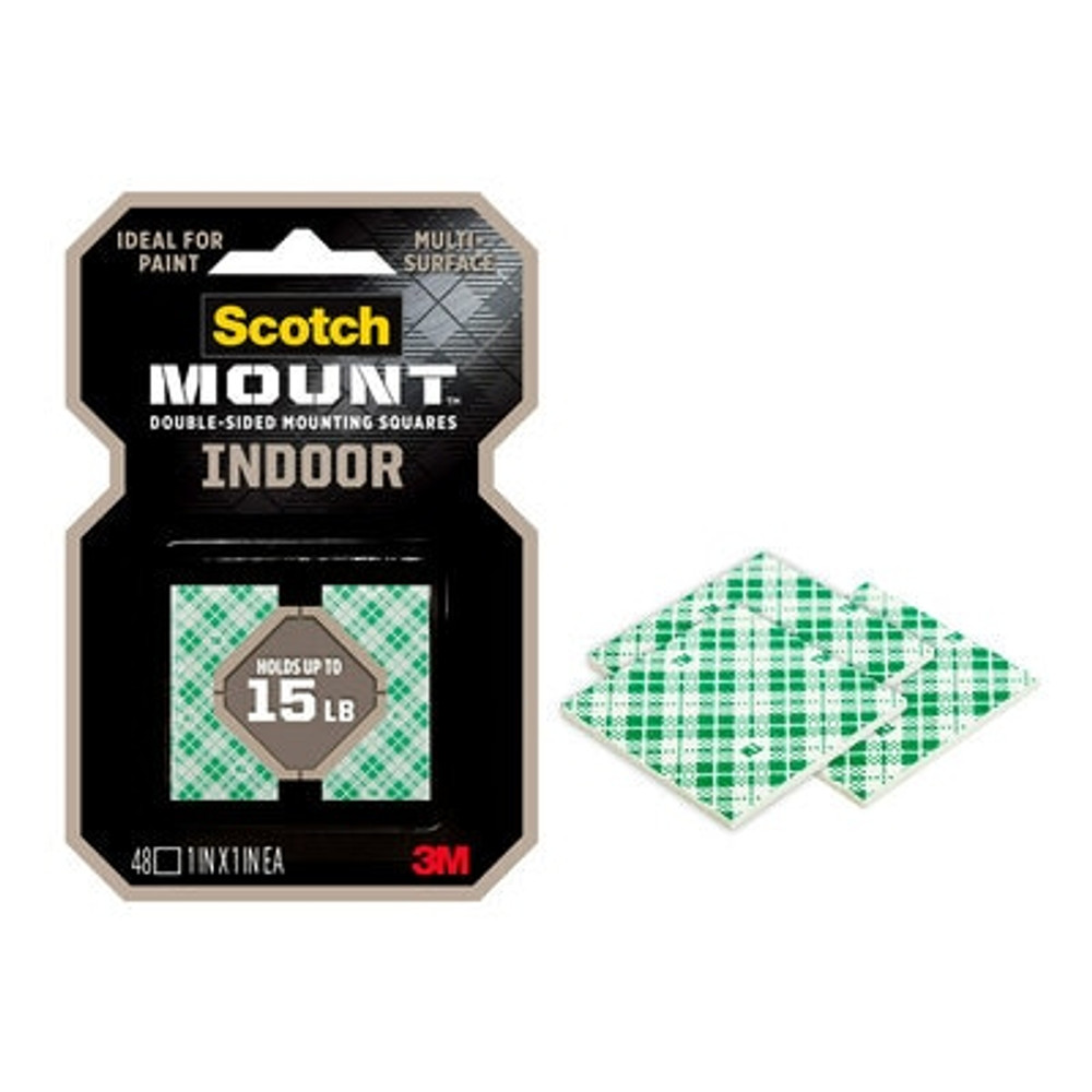 Scotch-Mount Indoor Double-Sided Mounting Squares