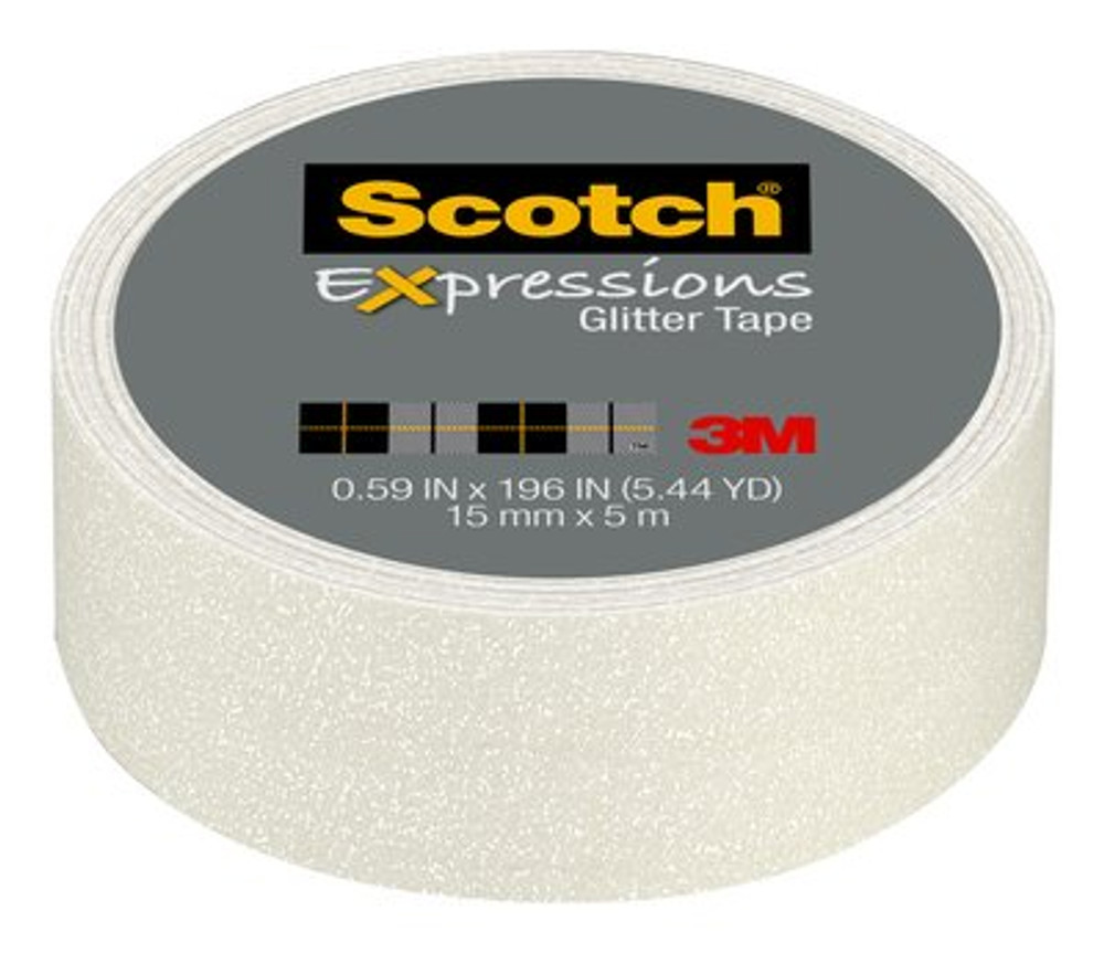Scotch Expressions Glitter Tape C514-WHT