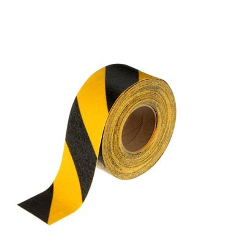 3M Safety-Walk Slip-Resistant General Purpose Tapes & Treads 613, Black/Yellow Stripe, 3 in x 60 ft, Roll, 1/Case 85964
