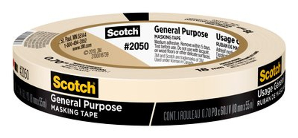 2050 Scotch® General Purpose Masking Tape - 18mm roll