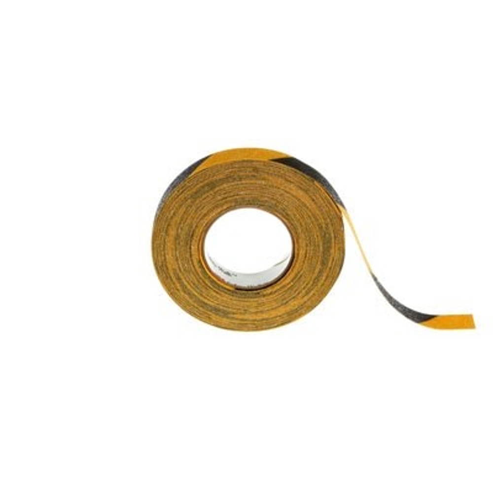 3M Safety-Walk Slip-Resistant General Purpose Tapes & Treads 613,Black/Yellow Stripe, 1 in x 60 ft, Roll, 4/Case 85962