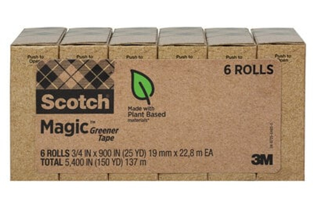 Scotch Magic Greener Tape 812-6P, 6 pack, 3/4 in x 900 in (19 mm x
22,8 m)