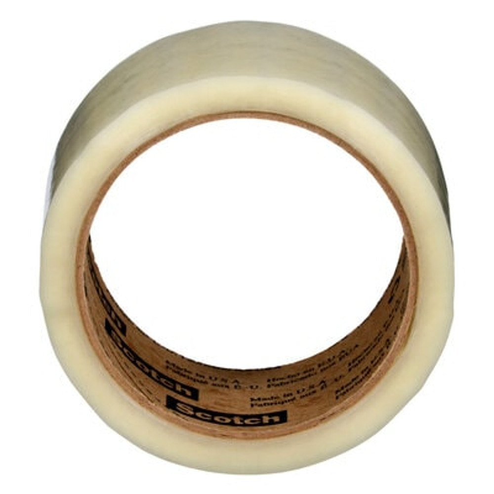 Scotch Box Sealing Tape 371, Clear, 48 mm x 50 m, 36/Case (6 rolls/pack6 packs/case), Conveniently Packaged 68802