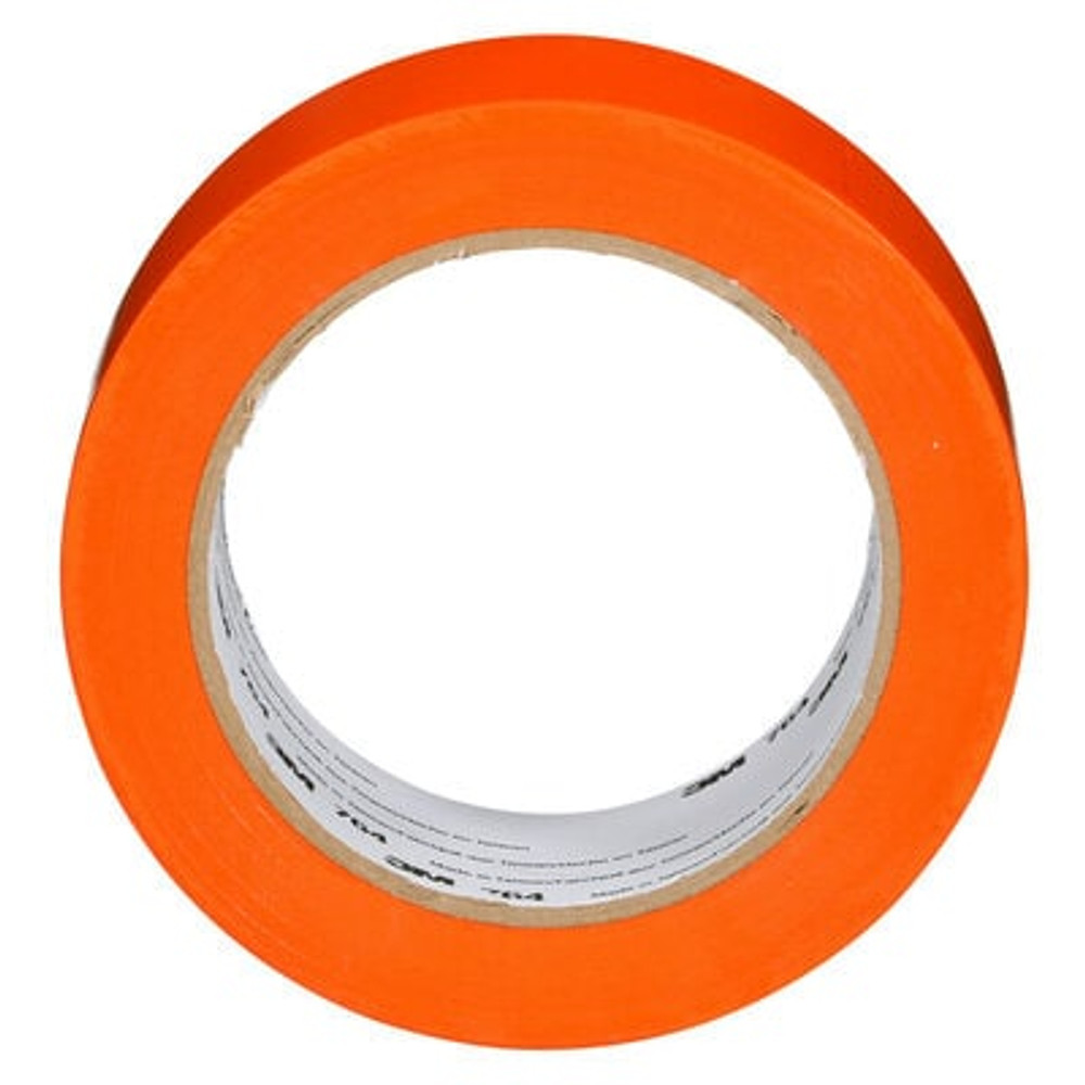 3M General Purpose Vinyl Tape 764, Orange, 3 in x 36 yd, 5 mil, 12 Roll/Case, Individually Wrapped Conveniently Packaged 14559