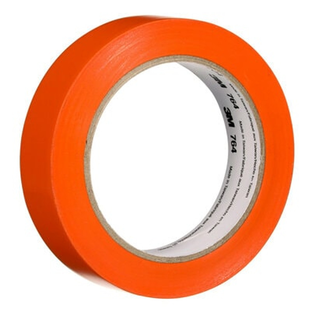 3M General Purpose Vinyl Tape 764, Orange, 1 in x 36 yd, 5 mil, Individually Wrapped