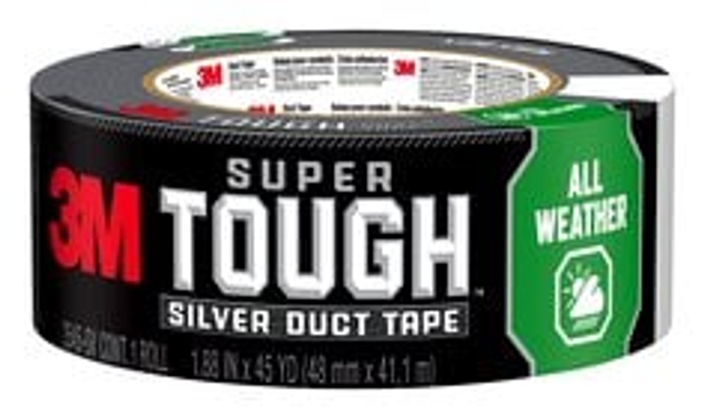 3M Super Tough Duct Tape 2545-SV, 1.88 in x 45 yd (48 mm x 41.1 m) 91038