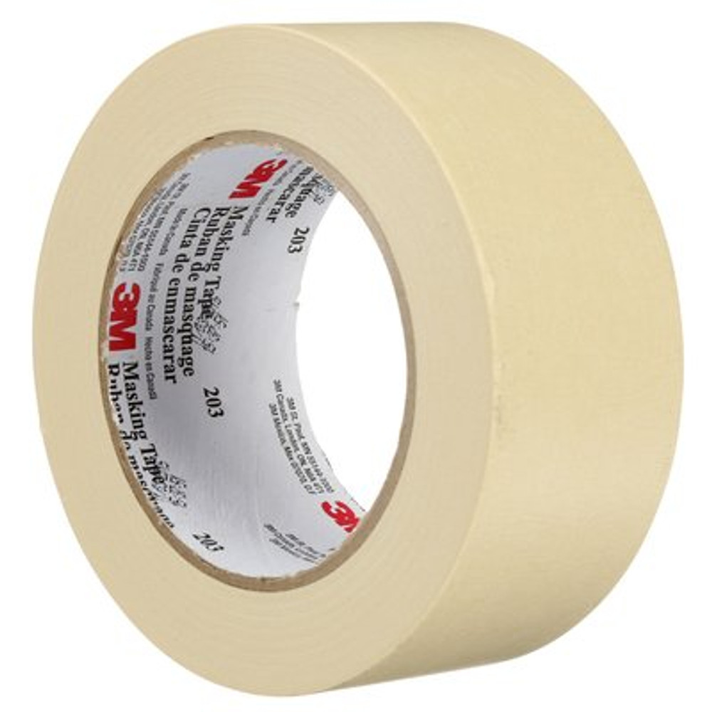 3M General Purpose Masking Tape, 203, trilingual, 18 mm x 55 m