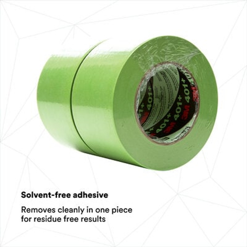 3M High Performance Green Masking Tape 401+, 72 mm x 55 m, 6.7 mil, 8
Roll/Case