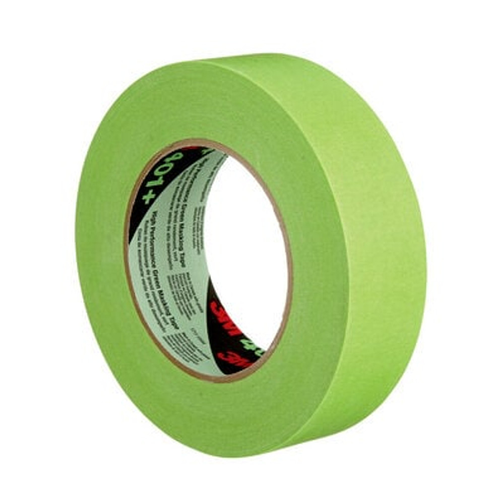 3M High Performance Green Masking Tape 401+, 36 mm x 55 m 6.7 mil, 16 per case Bulk