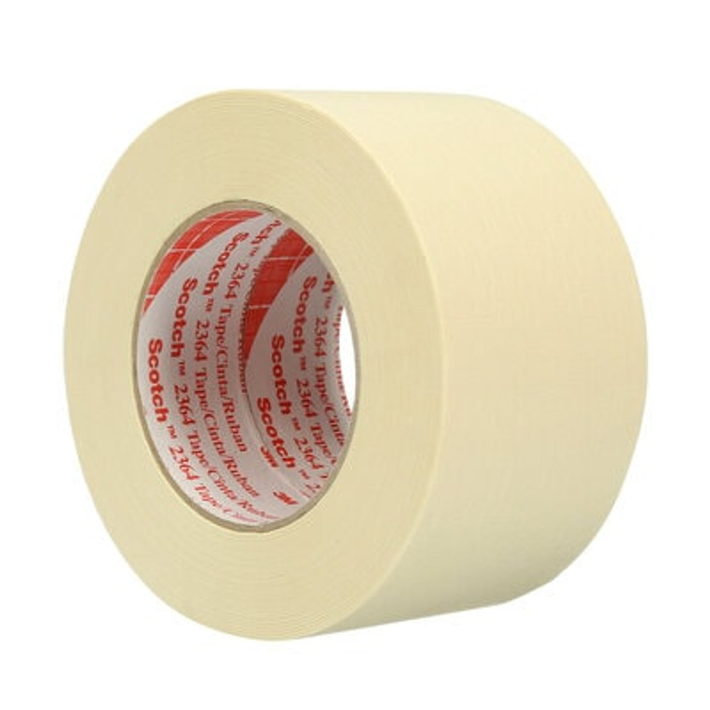 3M Performance Masking Tape 2364, Tan, 100 mm x 55 m, 6.5 mil, 8
Rolls/Case