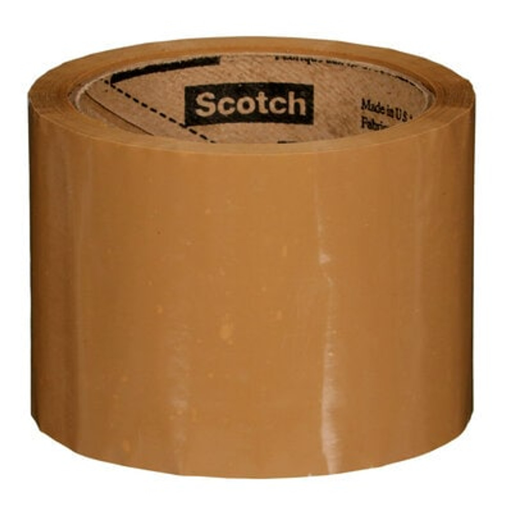 Scotch Box Sealing Tape 371, Tan, 72 mm x 50 m, 24/Case 18197