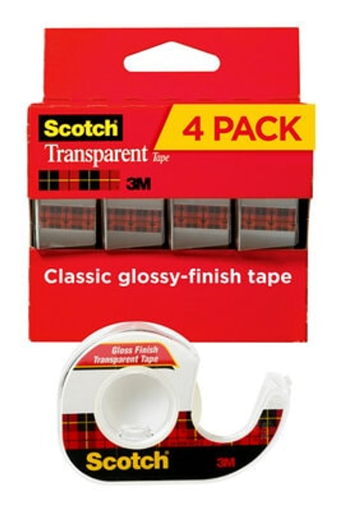 Scotch Transparent Tape 4184, 3/4 in x 850 in (19 mm x 21,5 m)
