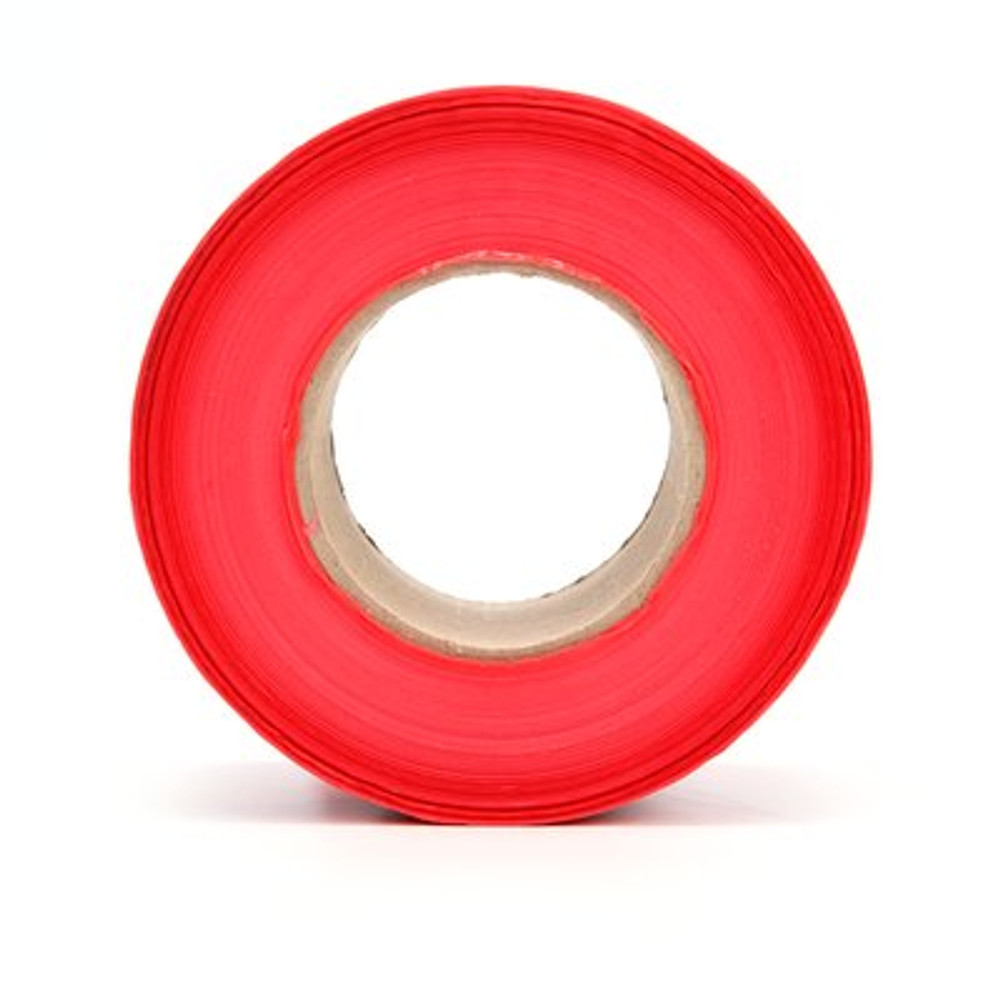 Scotch® Barricade Tape 357, DANGER, 3 in x 1000 ft, Red