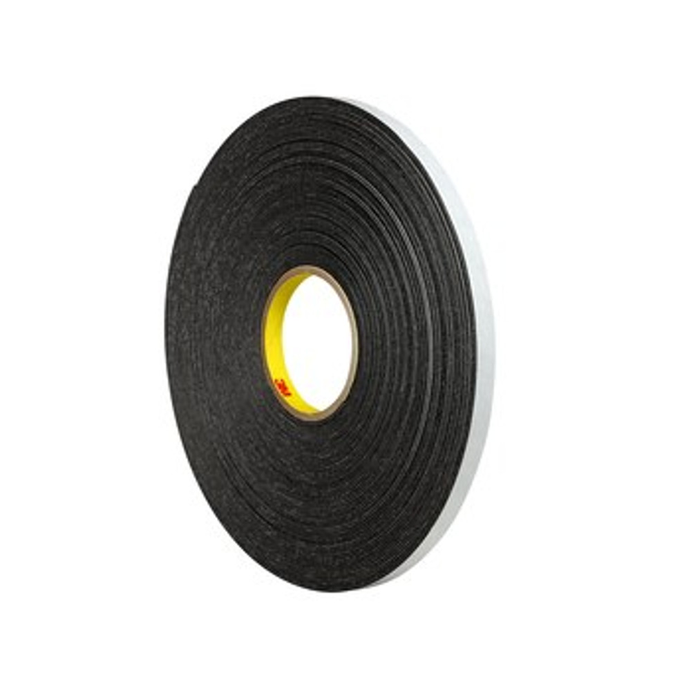 3M Double Coated Polyethylene Foam Tape 4466, Black