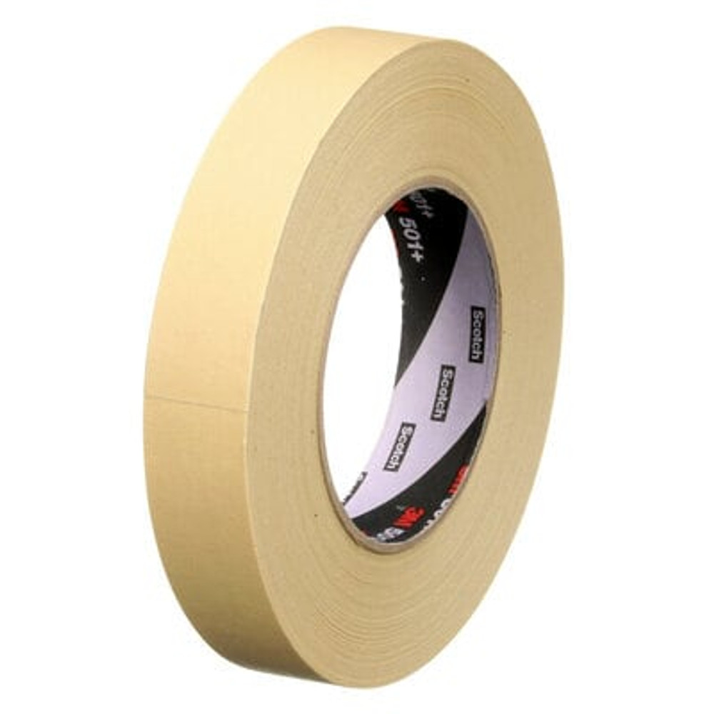 3M Specialty High Temperature Masking Tape 501+, Tan, 24 mm x 55 m, 7.3 mil