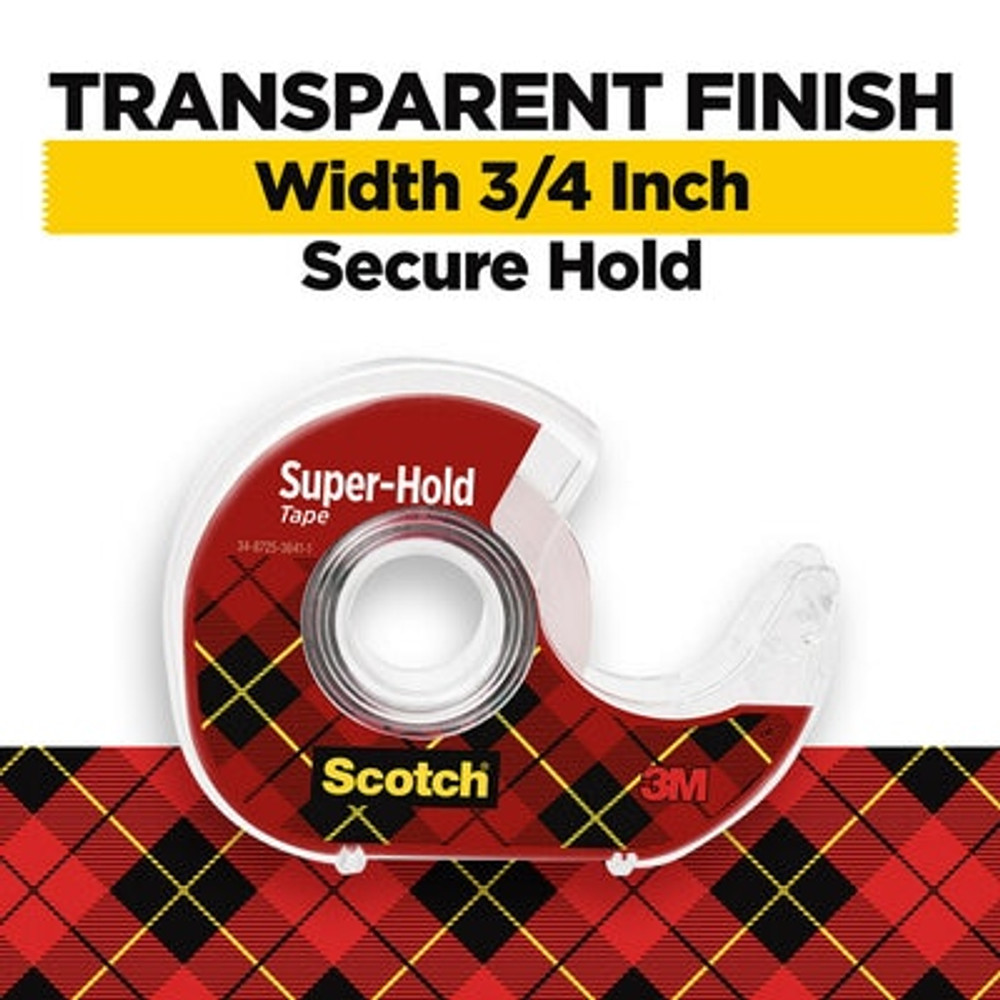 Scotch Super-Hold Tape, 700S3, 3/4 in x 800 in (19 mm x 20,3 m), 3/Pack 7600