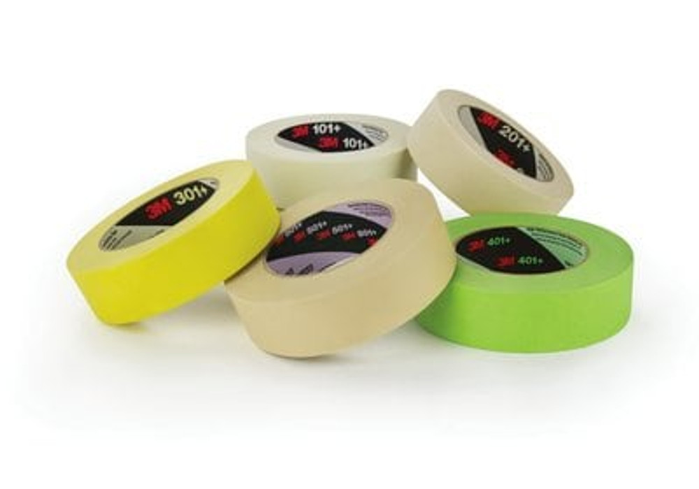 3M Specialty High Temperature Masking Tape 501+, Tan, 6 in x 60 yd, 7.3mil, 8 per case, Restricted 71311