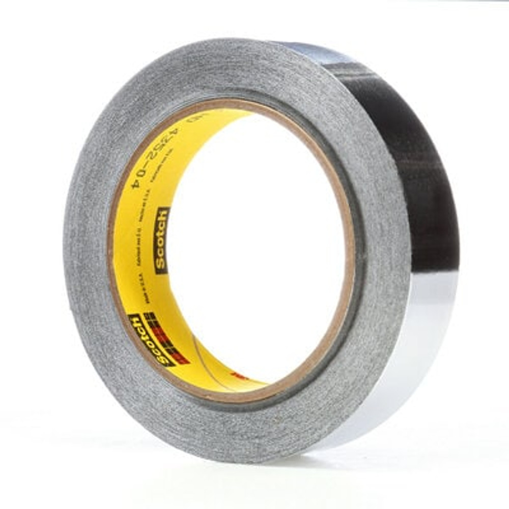 3M High Temperature Aluminum Foil Tape 433, Silver, 1 1/2 in x 10 yd,3.6 mil, 24 Rolls/Case 96096