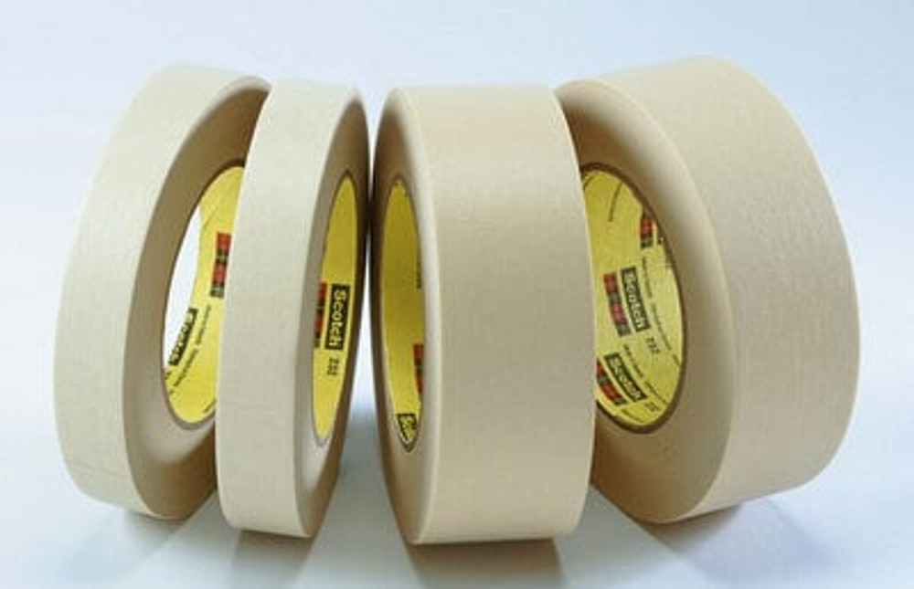 3M High Performance Masking Tape 232, Tan, 36 mm x 55 m, 6.3 mil, 24per case 2855