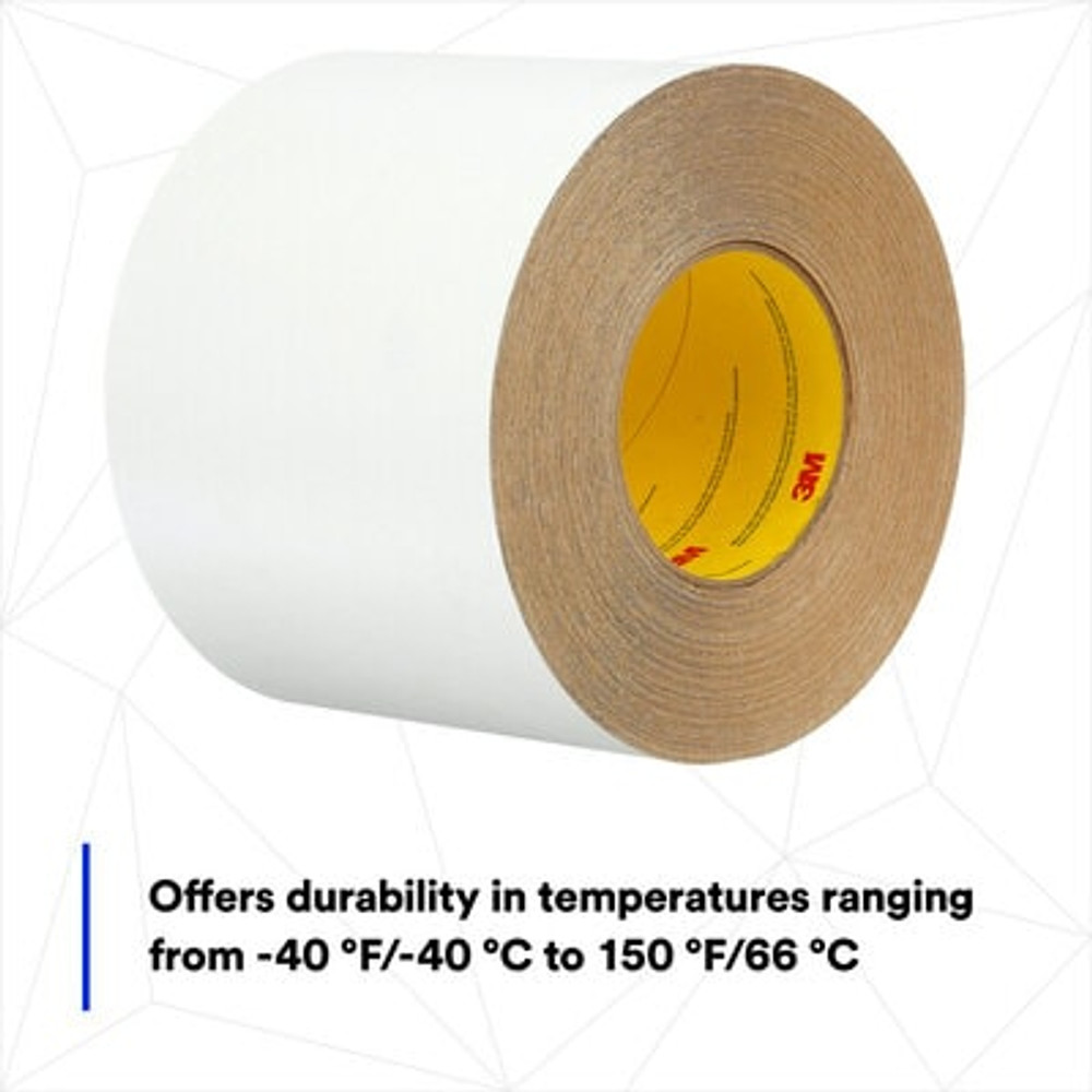 3M Venture Tape Film Faced ASJ Tape 106FXP, White, 99 mm x 45.7 m, 12
Rolls/Case