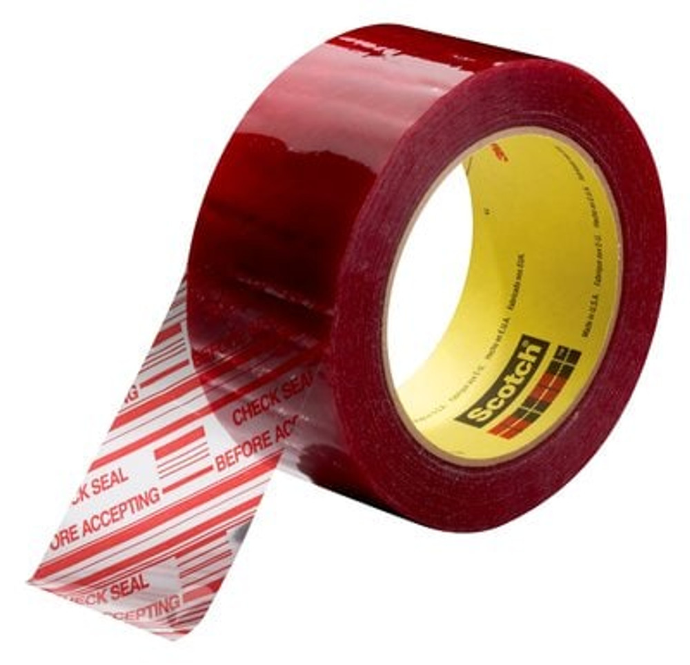 Scotch Security Message Box Sealing Tape 3779, Clear, 72 mm x 914 m,4/Case 46450