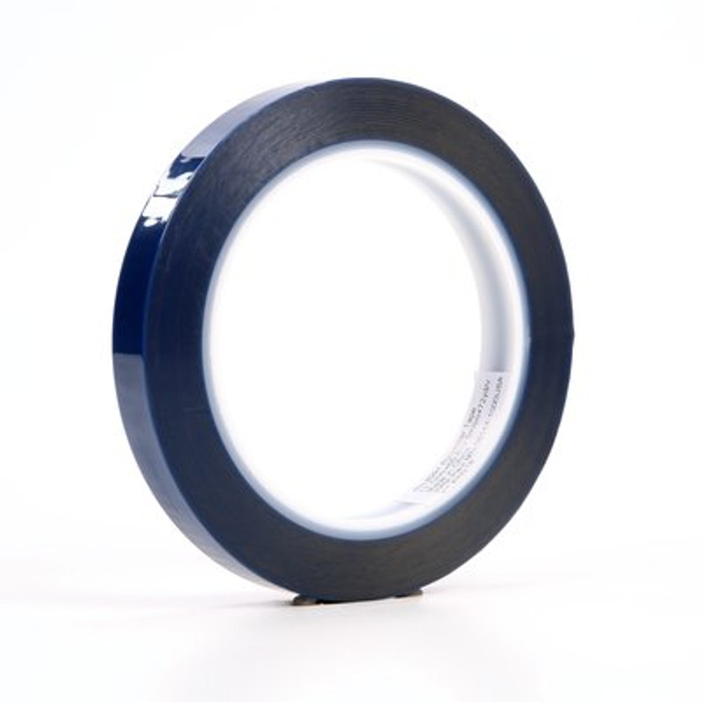 3M Polyester Tape 8991 Blue, .5 in x 72 yd 2.4 mil