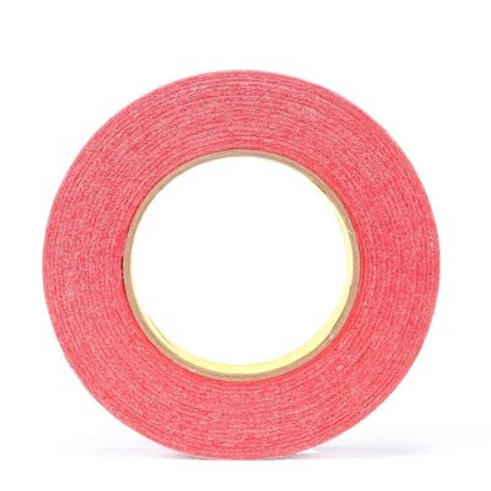 3M Double Coated Tape 9737R, Red, 48 mm x 55 m, 3.5 mil, 24 rolls percase 31468