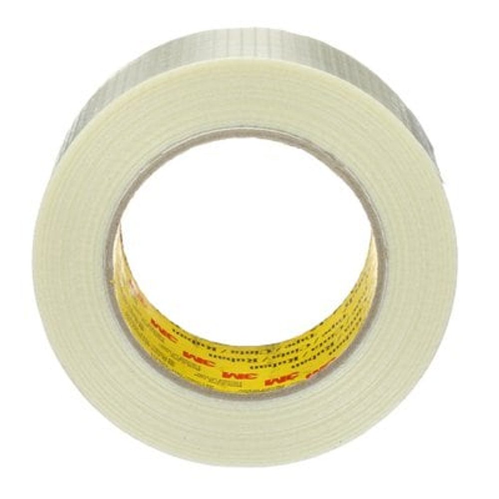 Scotch Bi-Directional Filament Tape 8959, Clear, 50 mm x 50 m, 5.7 mil,18 rolls per case 88228