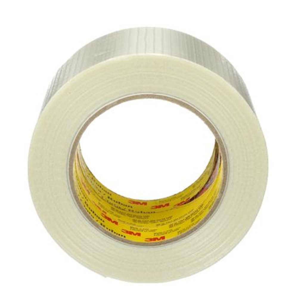 Scotch Bi-Directional Filament Tape 8959, Clear, 75 mm x 50 m, 5.7 mil,12 rolls per case 88229
