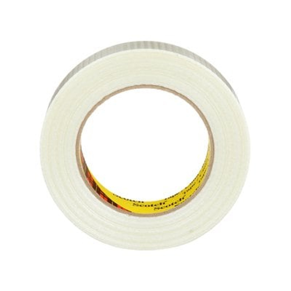 Scotch Bi-Directional Filament Tape 8959, Clear, 25 mm x 50 m, 5.7 mil, 36 Rolls/Case 7000096085