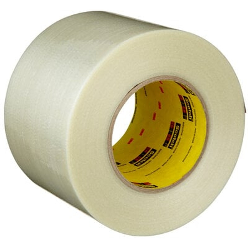 Scotch Filament Tape 8919MSR, Clear, 96 mm x 55 m, 7 mil, 8 Roll/Case