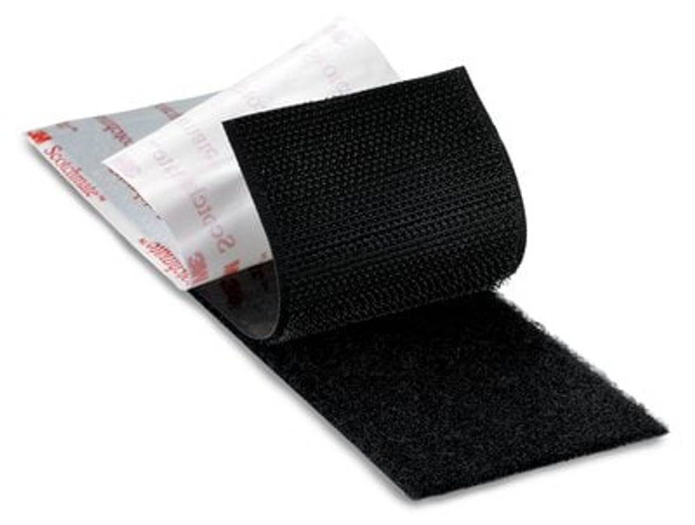 3M Flame Resistant Hook Fastener SJ3519FR, Black, 2 in x 50 yd, 2
Roll/Case