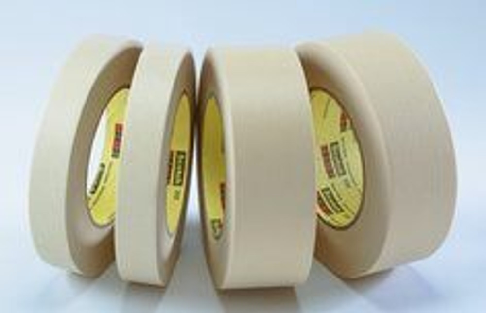 3M High Performance Masking Tape 232, Tan, 9 mm x 55 m, 6.3 mil, 96 percase 2851