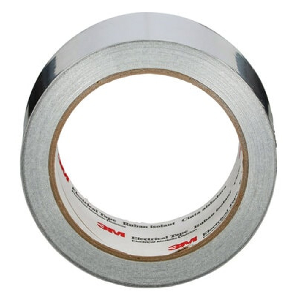 3M EMI Aluminum Foil Shielding Tape 1170, 2 in x 18 yd, 5 per case 49456