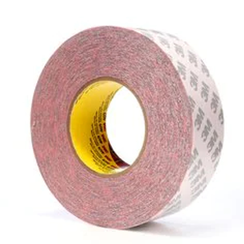 3M Double Coated Tape 469, Red, 1 in x 60 yd, 5.5 mil, 36 Rolls/Case 40597