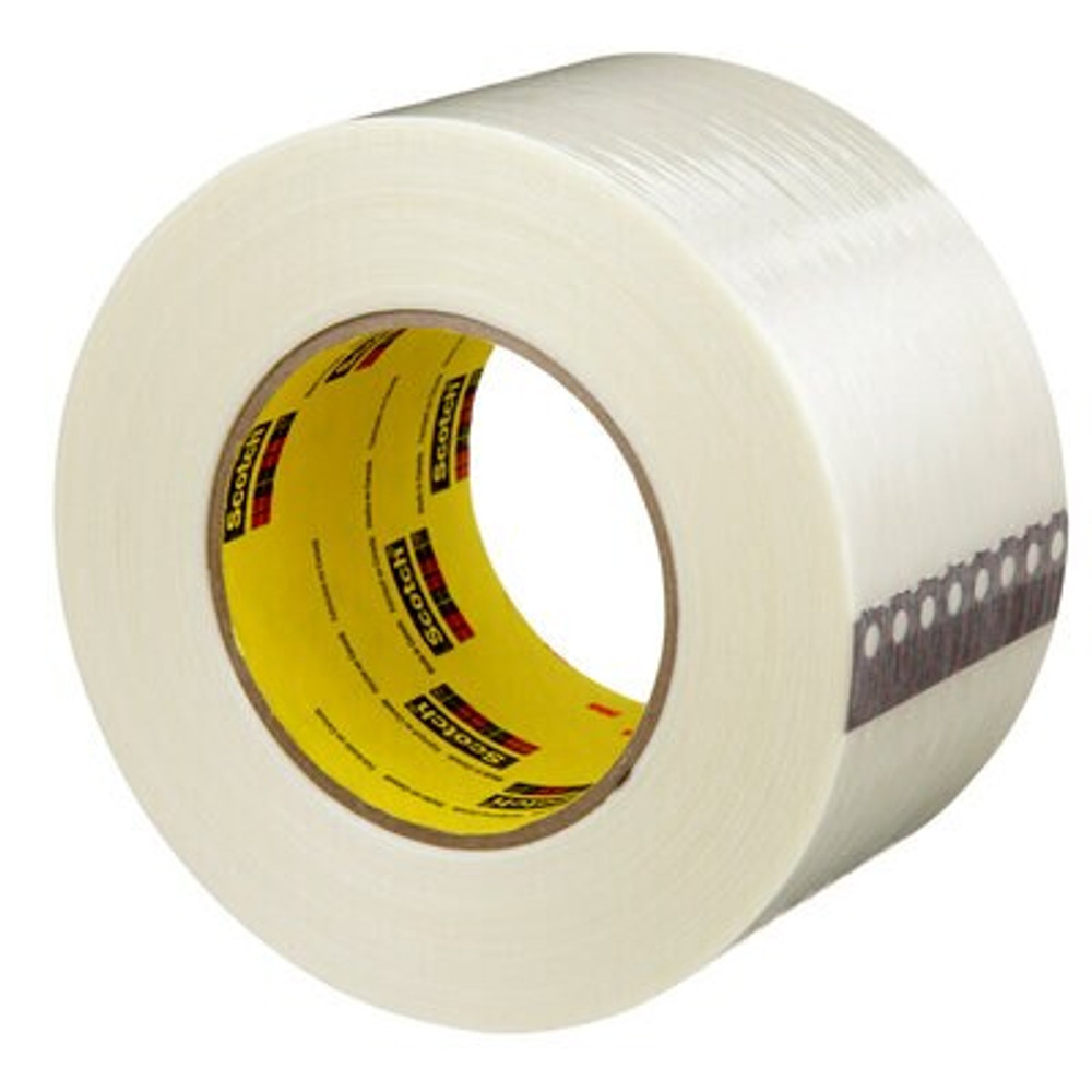 Scotch Filament Tape 898, Clear, 72 mm x 55 m, 6.6 mil, 12 Rolls/Case 39870