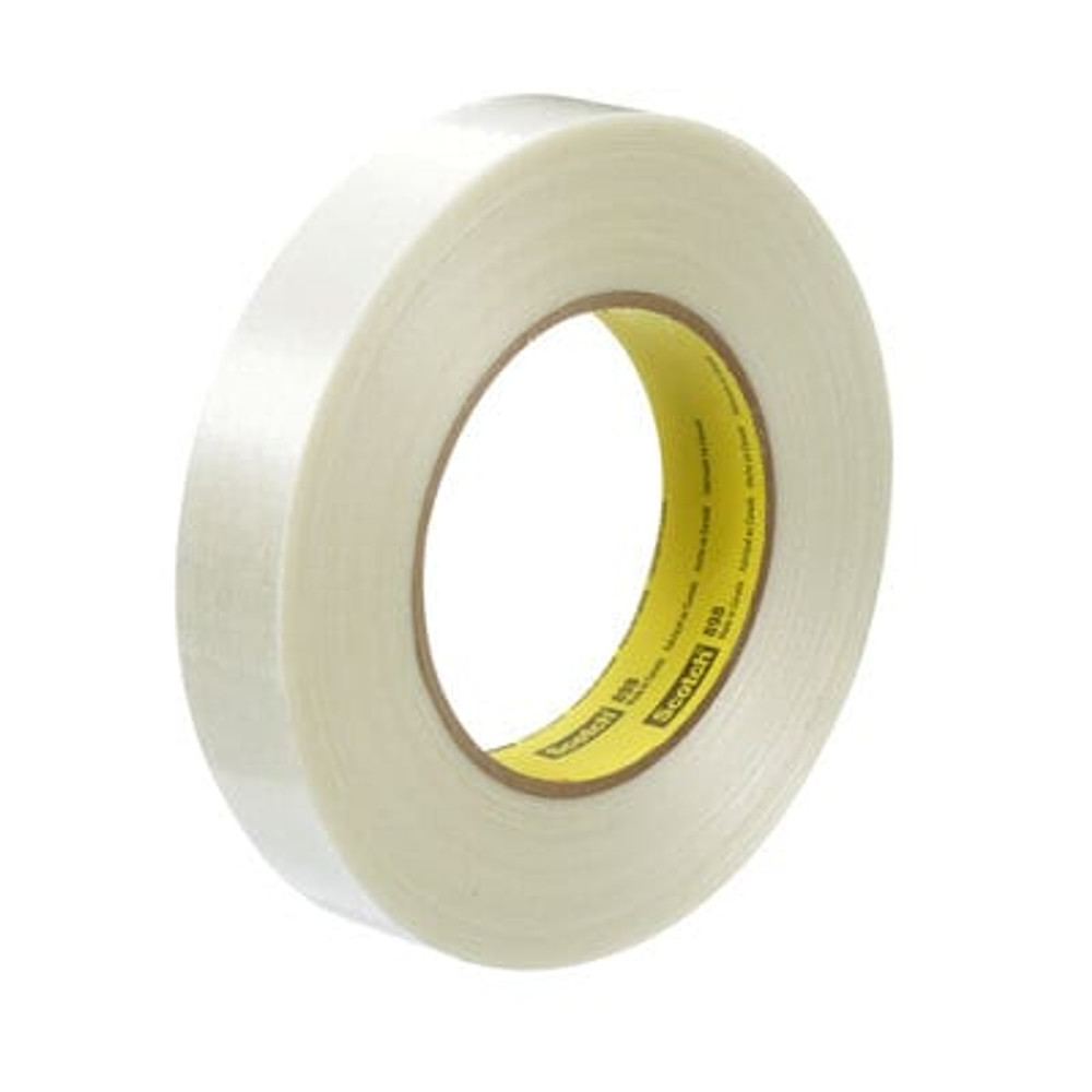 Scotch® Filament Tape 898, Clear, 24 mm x 55 m, 6.6 mil