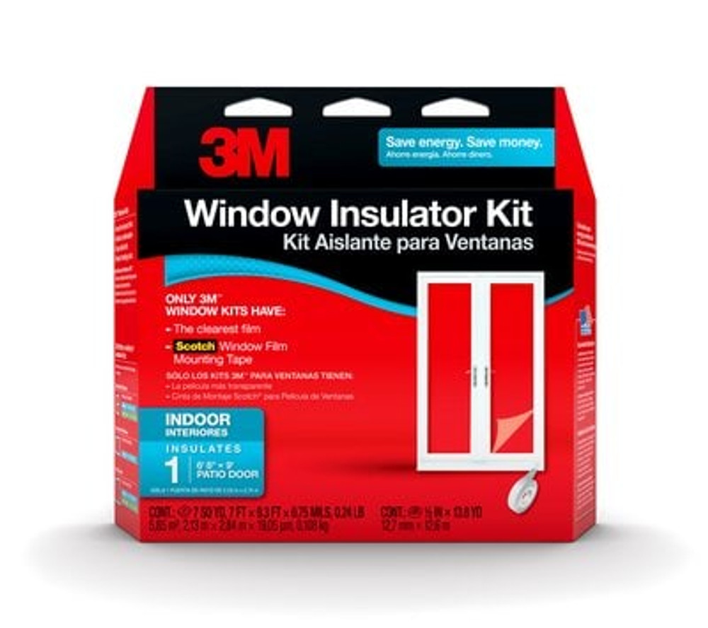 2144W-6  3MTM Indoor Window Insulator Kit, Patio Door