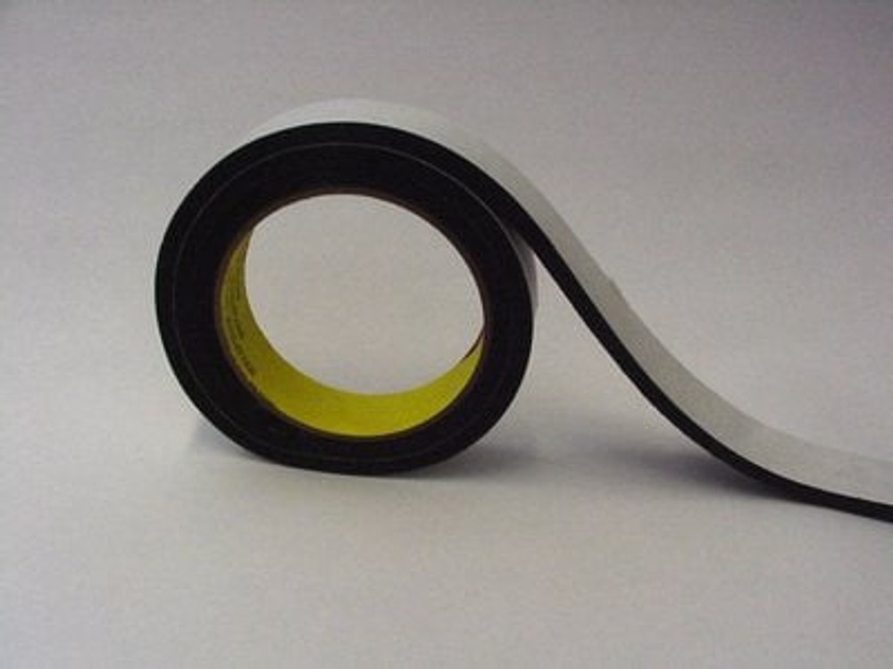 3M Vinyl Foam Tape 4714, Black, 1/2 in x 18 yd, 250 mil, 18 Roll/Case