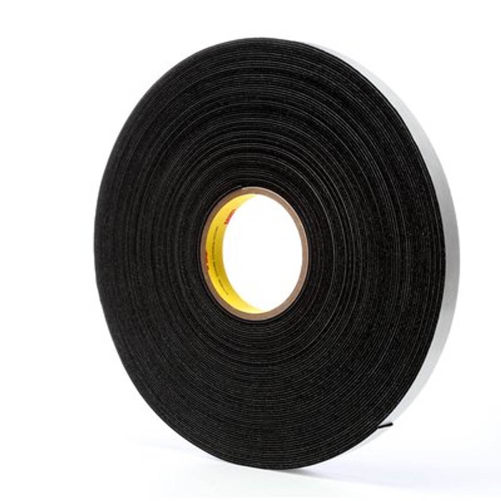 3M Vinyl Foam Tape 4516, Black, 3/4 in x 36 yd, 62 mil, 12 rolls percase 3308