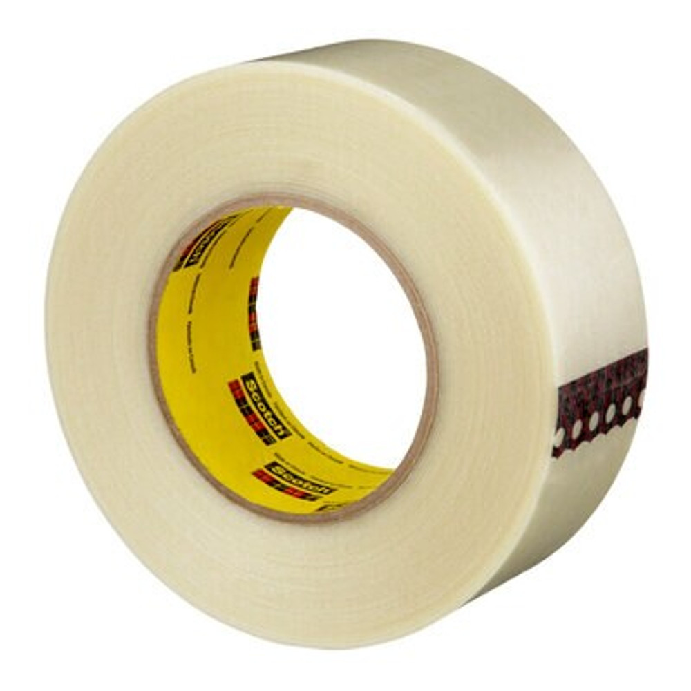 Scotch Filament Tape 8919MSR, Clear, 48 mm x 55 m, 7 mil, 24 Rolls/Case 55908